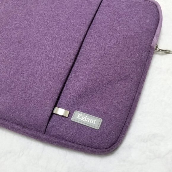 Egiant purple soft fleece lined 11" laptop sleeve - Picture 5 of 7